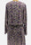 Chow Mein Purple Ditsy Floral Cotton Blouson Midi Dress 'VIP'