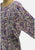 Chow Mein Purple Ditsy Floral Cotton Blouson Midi Dress 'VIP'