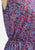 Osti Fashions 1970s Raspberry Ditsy Floral Sleeveless Wrap Bodice Midi Dress 'VIP'