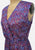 Osti Fashions 1970s Raspberry Ditsy Floral Sleeveless Wrap Bodice Midi Dress 'VIP'