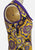 1960s Italian Paisley Power: Purple, Gold & Black Cotton Sleeveless Blouse 'VIP'