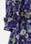 1950s Purple and Cream Daisy Print Silk Shirtwaist Dress 'VIP'