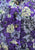 1950s Purple and Cream Daisy Print Silk Shirtwaist Dress 'VIP'
