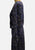 Chow Mein 1980s Royal Blue and Purple Paisley Cotton Drop-Waist Midi Dress 'VIP'