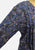 Chow Mein 1980s Royal Blue and Purple Paisley Cotton Drop-Waist Midi Dress 'VIP'