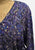 Chow Mein 1980s Royal Blue and Purple Paisley Cotton Drop-Waist Midi Dress 'VIP'