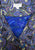 Chow Mein 1980s Royal Blue and Purple Paisley Cotton Drop-Waist Midi Dress 'VIP'