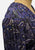 Chow Mein 1980s Royal Blue and Purple Paisley Cotton Drop-Waist Midi Dress 'VIP'