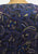 Chow Mein 1980s Royal Blue and Purple Paisley Cotton Drop-Waist Midi Dress 'VIP'
