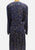 Chow Mein 1980s Royal Blue and Purple Paisley Cotton Drop-Waist Midi Dress 'VIP'