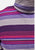 1970s Purple Berry Stripe Knit Polo Neck Midi Dress with Belt 'VIP'