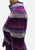 1970s Purple Berry Stripe Knit Polo Neck Midi Dress with Belt 'VIP'
