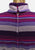 1970s Purple Berry Stripe Knit Polo Neck Midi Dress with Belt 'VIP'