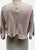 Abstract Circle Print Silk Bolero Jacket in Violet, Blush and Olive 'VIP'