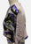Abstract Circle Print Silk Bolero Jacket in Violet, Blush and Olive 'VIP'