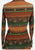 Southwell NZ Made Stripe Print Blouse And High Waist A-Line Skirt Set 'VIP'