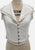 Vintage Clothing - Authentic Vintage Sonny White Cotton Blend Sleeveless Lace Trim Blouse - Painted Bird Vintage Boutique & The Aviary - Blouse