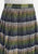 1970s Moss Green & Charcoal Textured Wool Blend Pleated Skirt 'VIP'