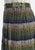 1970s Moss Green & Charcoal Textured Wool Blend Pleated Skirt 'VIP'