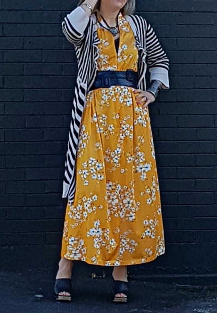 Vintage Clothing - Zip it Up Maxi - Painted Bird Vintage Boutique & The Aviary - Dresses