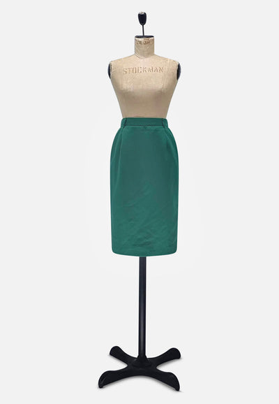 Vintage Clothing - Green Pencil Skirt - Painted Bird Vintage Boutique & The Aviary