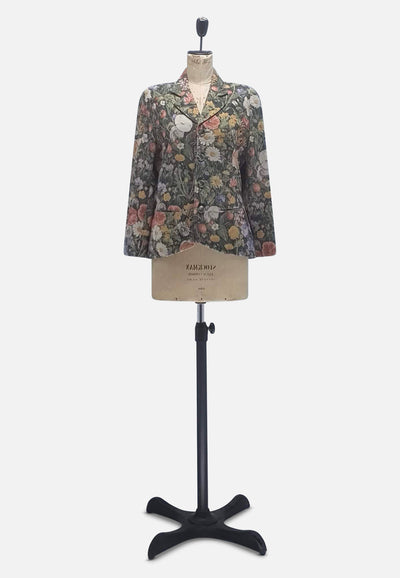 Vintage Clothing - Adele Palmer Linen Jacket - Painted Bird Vintage Boutique & The Aviary