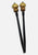 Vintage Clothing - Gold and Black Hairsticks (pair) - Painted Bird Vintage Boutique & The Aviary