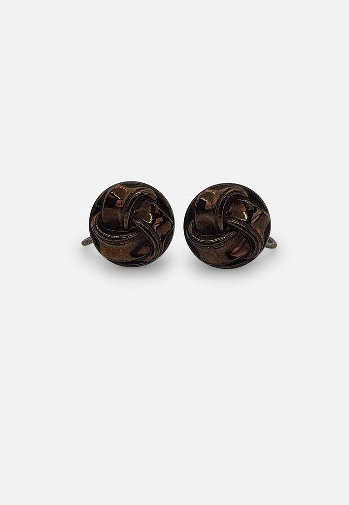 Vintage Clothing - Circular Earrings (screw-back) - Painted Bird Vintage Boutique & The Aviary