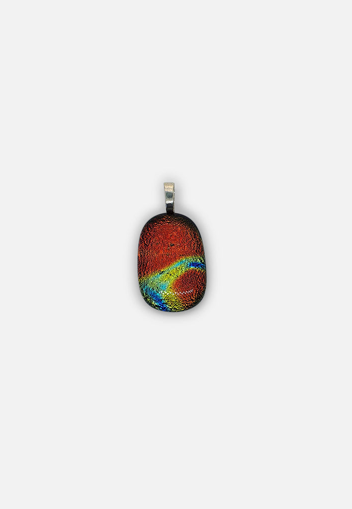 Vintage Clothing - Dichroic Glass Pendant - Painted Bird Vintage Boutique & The Aviary