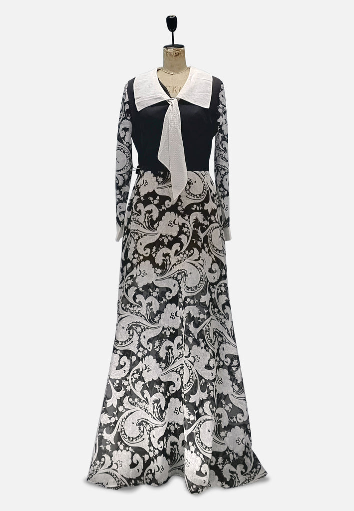 Vintage Clothing - Black and White Fabulous Dress - Painted Bird Vintage Boutique & The Aviary - Dresses