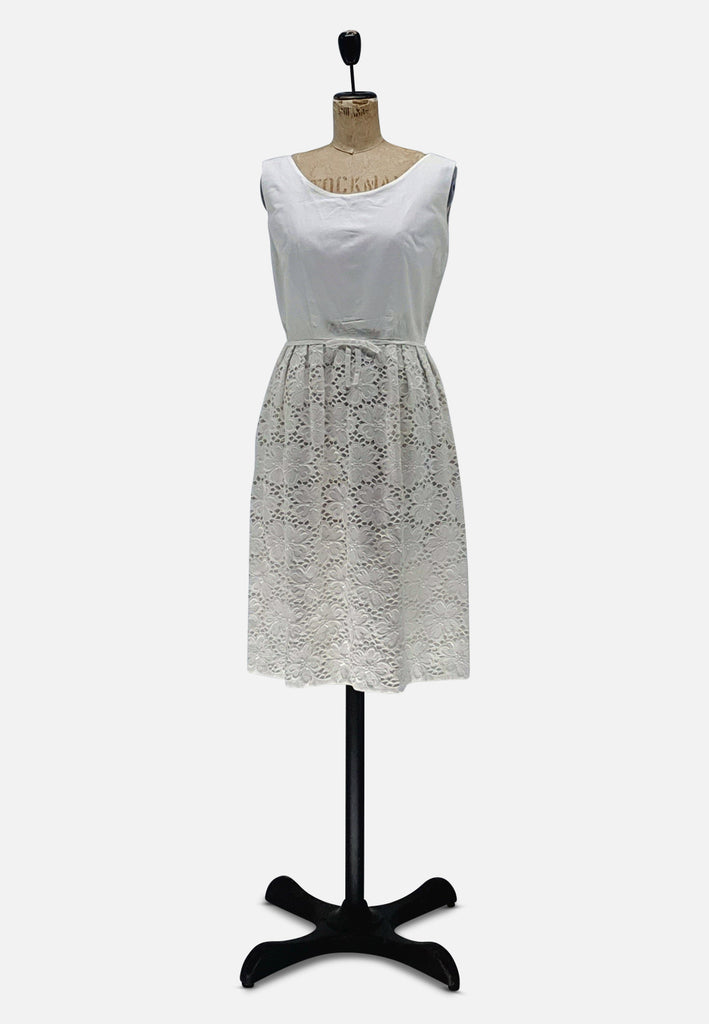 Vintage Clothing - Angelic Broderie Anglaise Dress - Painted Bird Vintage Boutique & The Aviary - Dresses