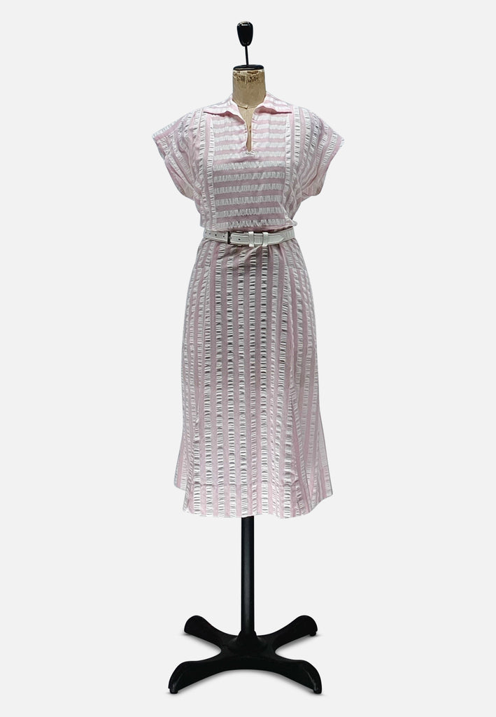 Vintage Clothing - Strawberry Stripes Dress - Painted Bird Vintage Boutique & The Aviary - Dresses