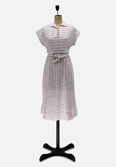 Vintage Clothing - Strawberry Stripes Dress - Painted Bird Vintage Boutique & The Aviary - Dresses