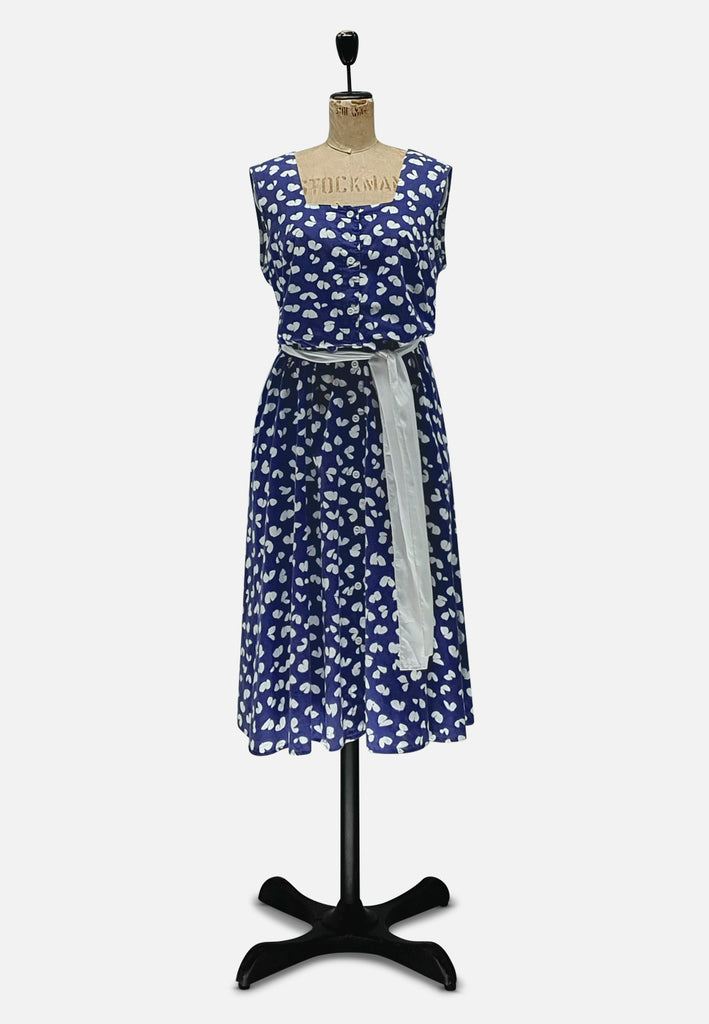 Vintage Clothing - Midsummer Blues Dress - Painted Bird Vintage Boutique & The Aviary - Dresses