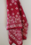 Vintage Clothing - Red and White Patterned Scarf - Painted Bird Vintage Boutique & The Aviary - Scarves