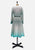Vintage Clothing - Swirly Green and White Dress - Painted Bird Vintage Boutique & The Aviary - Dresses