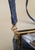 Vintage Clothing - Blue Faux Reptile Handbag - Painted Bird Vintage Boutique & The Aviary - Handbag