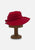 Vintage Clothing - Red Velvet Hat - Painted Bird Vintage Boutique & The Aviary - Hat