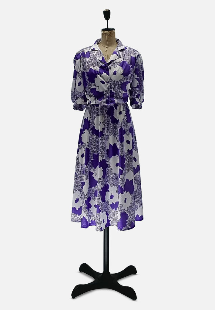 Vintage Clothing - French Floral Dress - Painted Bird Vintage Boutique & The Aviary - Dresses