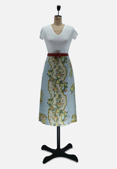 Vintage Clothing - Le Linen C'est Bon Skirt - Painted Bird Vintage Boutique & The Aviary - Skirts