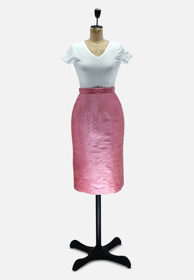 Vintage Clothing - Baby Pink Pencil Skirt - RETRO - Painted Bird Vintage Boutique & The Aviary - Skirts