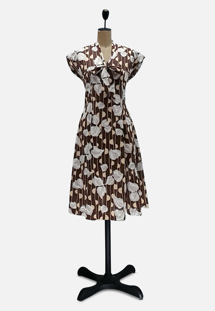 Vintage Clothing - Cookies and Cream Easy Wear Dress - Painted Bird Vintage Boutique & The Aviary - Dresses