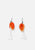 Vintage Clothing - Fuchsia Drop - Orange - Painted Bird Vintage Boutique & The Aviary - Earrings