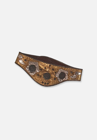 Vintage Clothing - Bronzed Statement Belt - Painted Bird Vintage Boutique & The Aviary - Belt