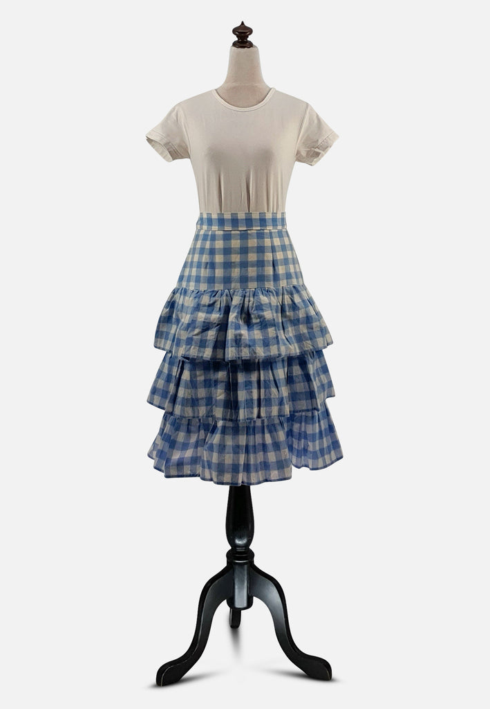 Vintage Clothing - Gingham Flirt - Painted Bird Vintage Boutique & The Aviary - Skirts