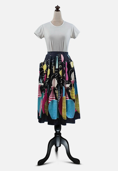 Vintage Clothing - Reet Petite Skirt - Painted Bird Vintage Boutique & The Aviary - Skirts