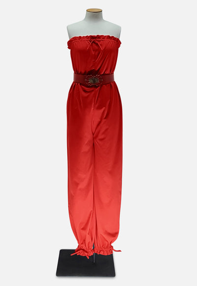 Vintage Clothing - Jump In Red - Painted Bird Vintage Boutique & The Aviary - Jumpsuit