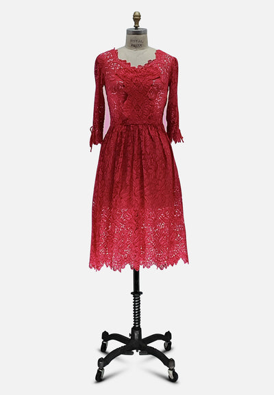 Vintage Clothing - Darling Lace Dress - Painted Bird Vintage Boutique & The Aviary - Dresses