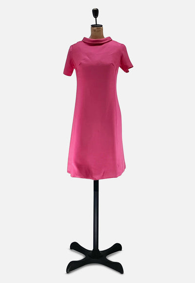 Vintage Clothing - Hottest Pink Mini Dress - Painted Bird Vintage Boutique & The Aviary - Dresses
