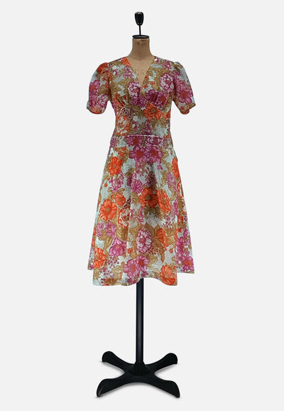 Vintage Clothing - Floral Whisper - Painted Bird Vintage Boutique & The Aviary - Dresses